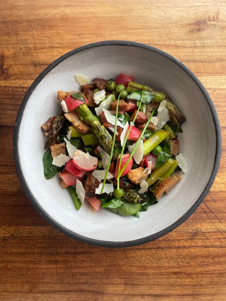 Roasted Spring Vegetable Panzanella